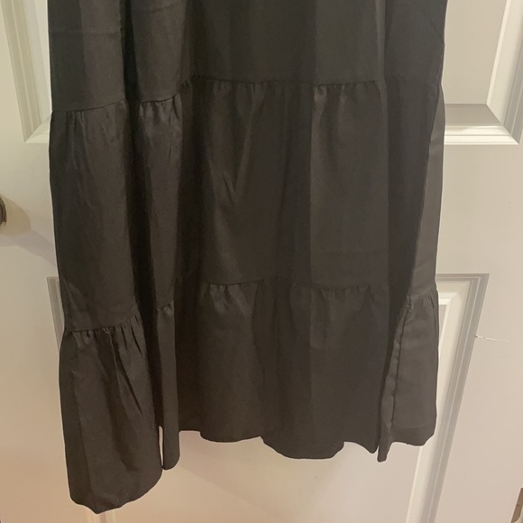 Black scope Neck short sleeve long cotton dress new - Picture 6 of 6